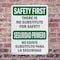 Signmission Safety Culture Sign, 7 in Width, Plastic, Rectangle, Bilingual OS-2PACK-SF-P-710-L-10831 - alternate 8